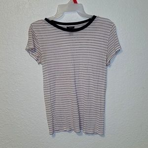 Red & Dark Gray stripped T-Shirt